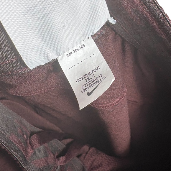 Nike Men’s Move to Zero Joggers Yoga Pants Men’s 2XL-Tall Maroon CZ2208-652 - Picture 7 of 8